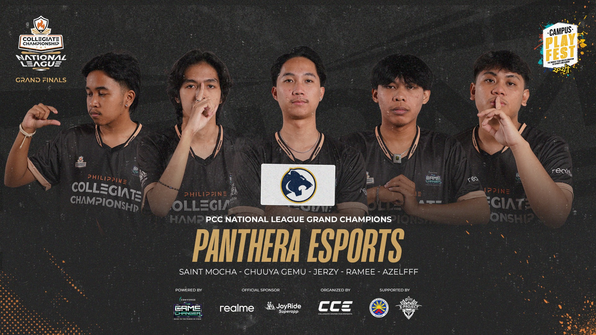 Panthera Esports New PCC National League Champs