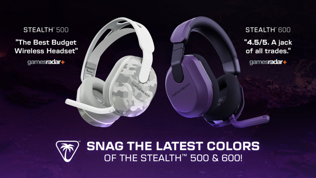 Turtle Beach Unveils New Colorways for Stealth 600 and Stealth 500 Wireless Headsets