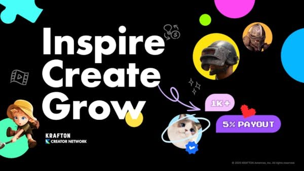 KRAFTON rewards passion with new Global Creator Network